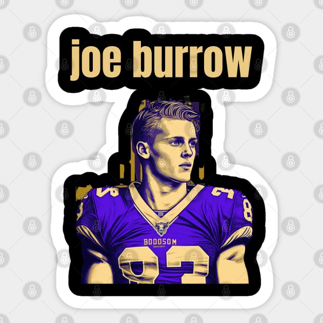 joe burrow cute graphic design Sticker by Nasromaystro